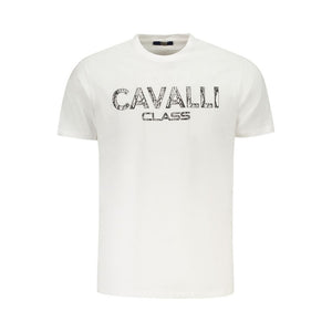 White Cotton Men T-Shirt