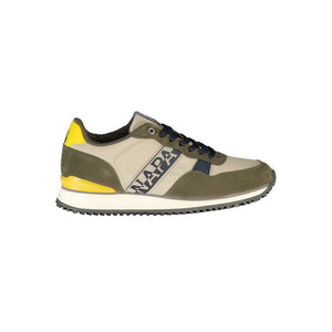 Elegante beige sportliche Schnür-Sneaker