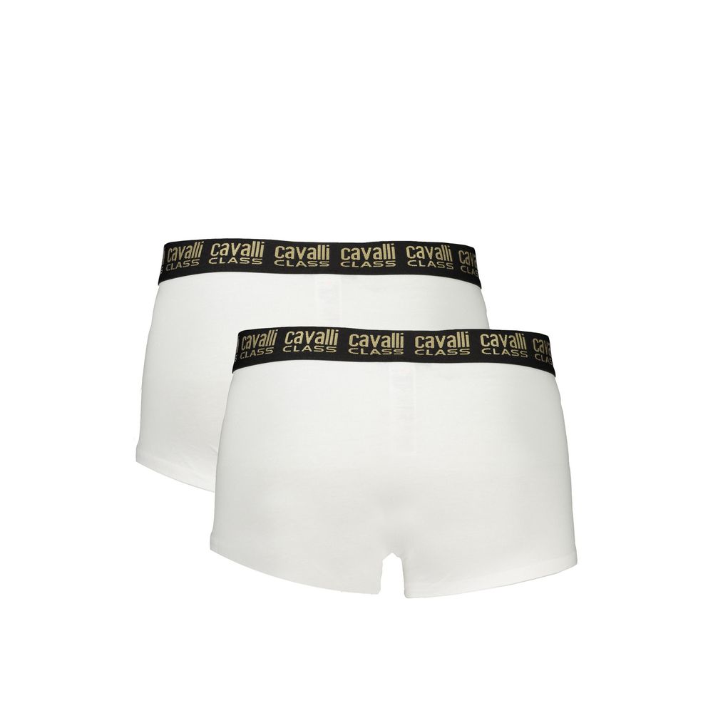 Weißes Herren-Boxershortspaar aus Baumwolle
