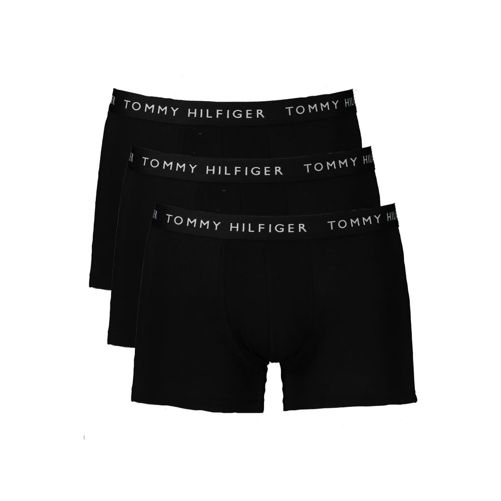 Schwarze Herren-Boxershorts aus Baumwolle