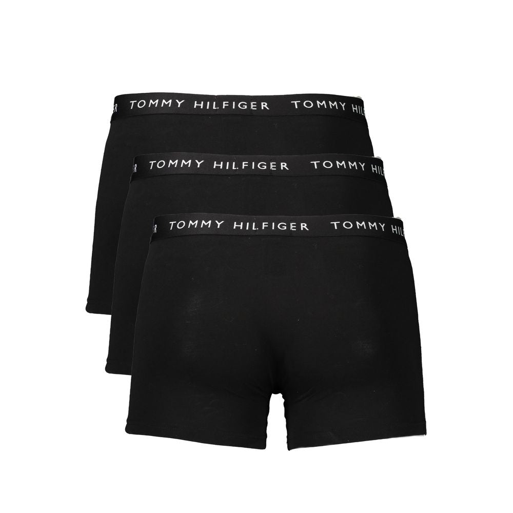 Schwarze Herren-Boxershorts aus Baumwolle