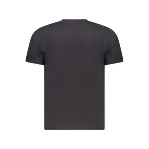 Black Cotton Men T-Shirt