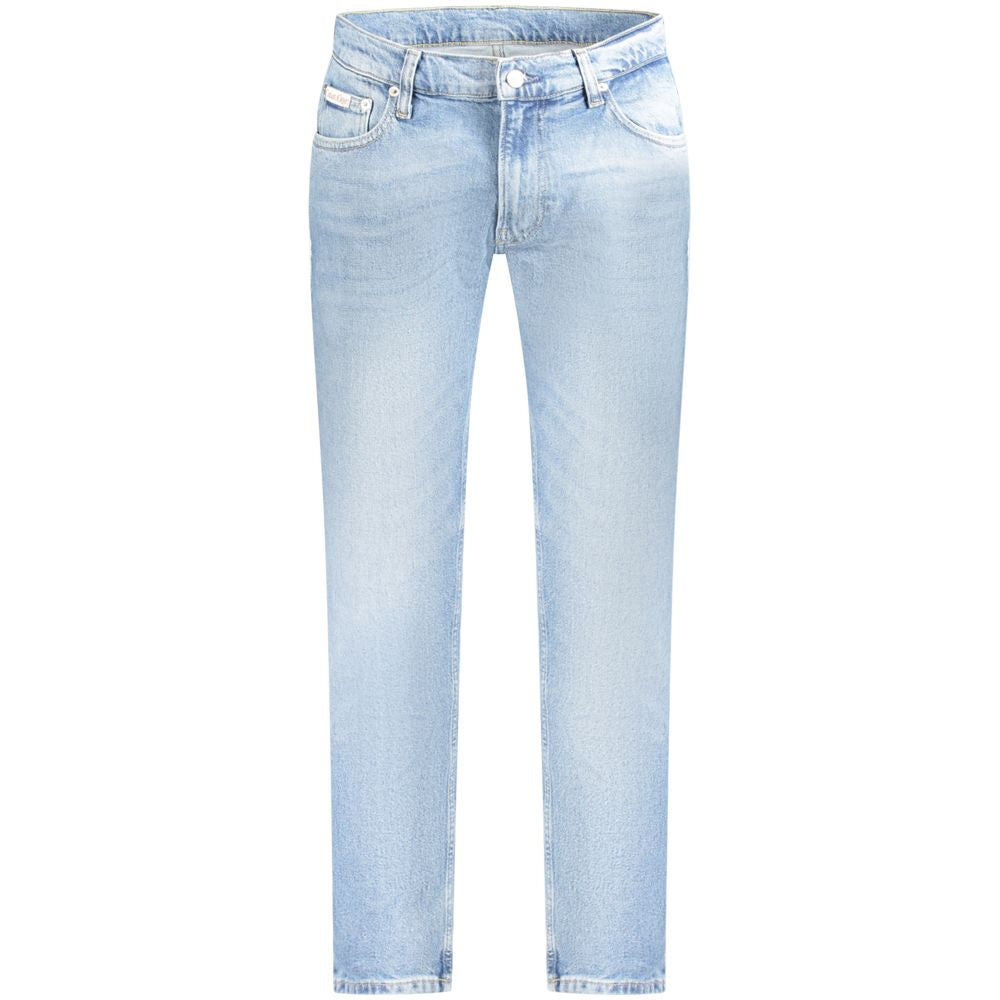 Hellblaue Herrenjeans aus Baumwolle