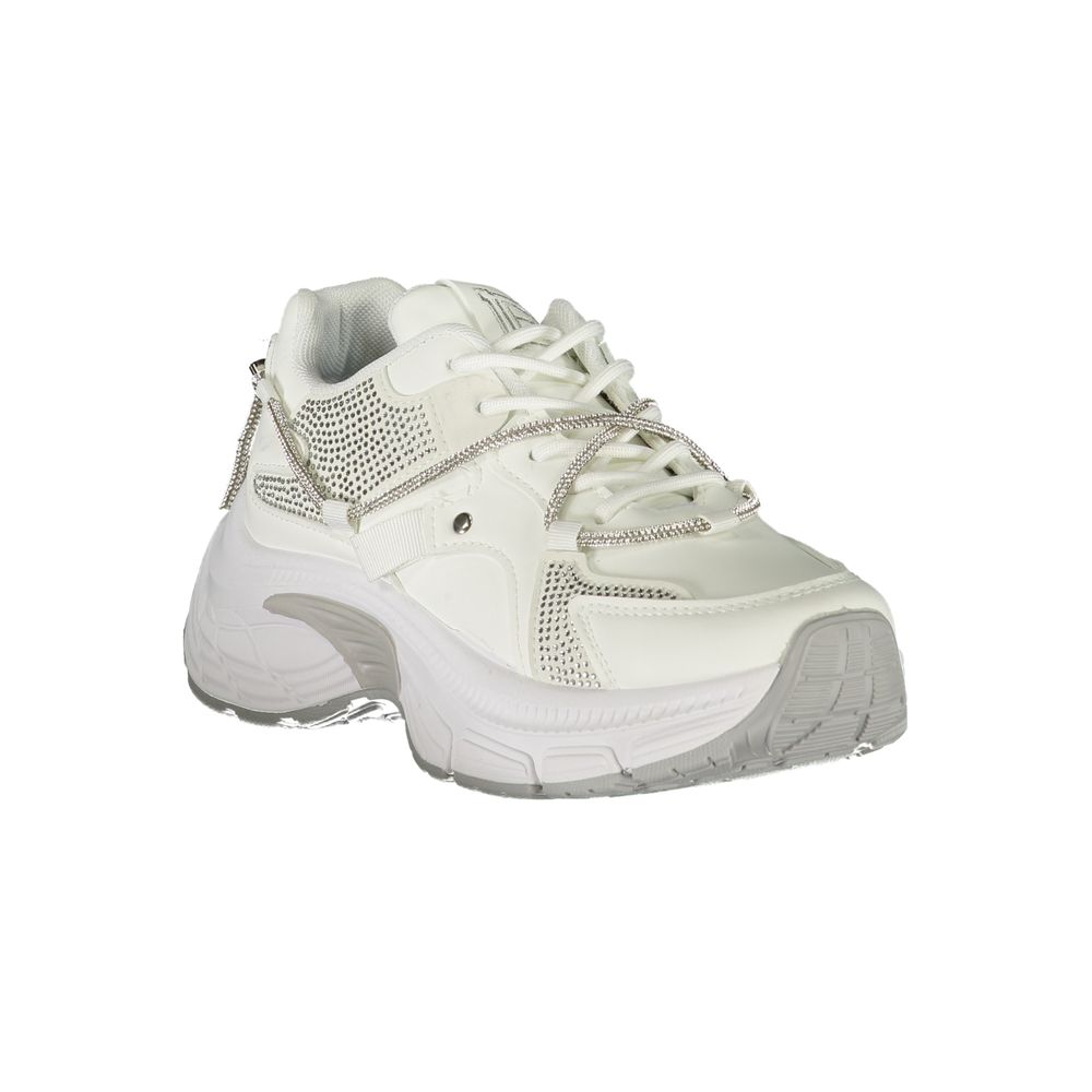Weiße Polyester Damen Sneaker