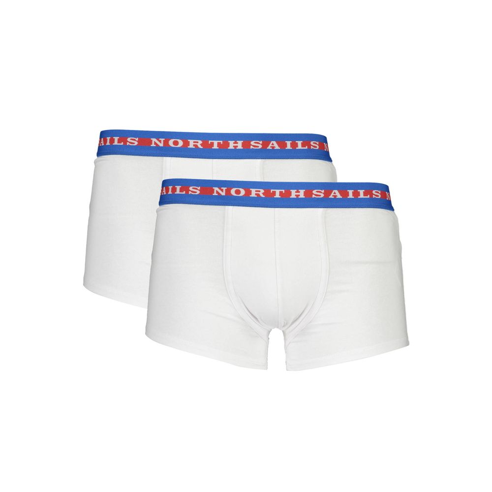 Weiße Herren-Boxershorts aus Baumwolle