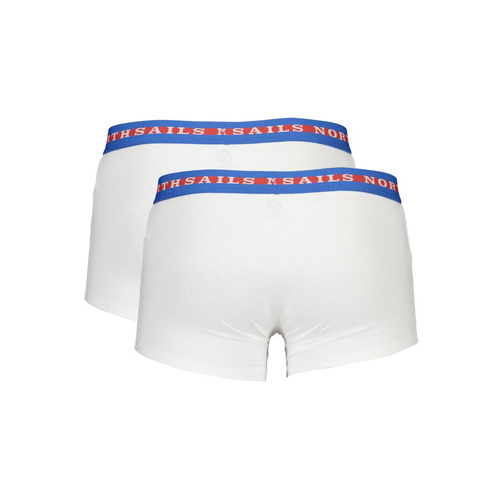Weiße Herren-Boxershorts aus Baumwolle