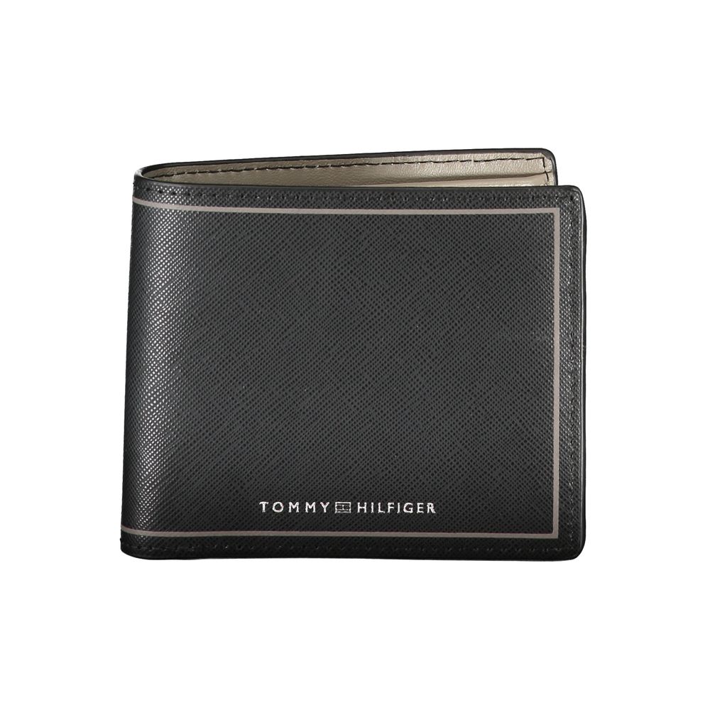 Schwarze Lederbrieftasche