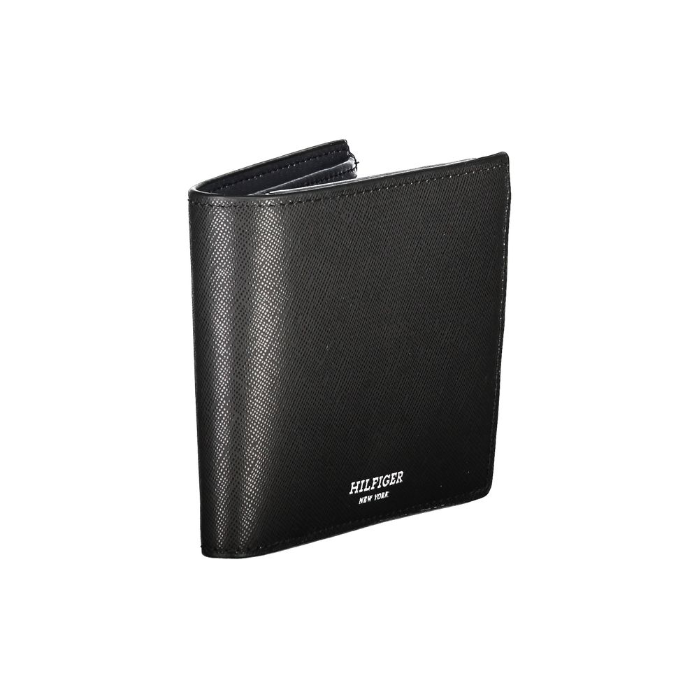 Schwarze Lederbrieftasche