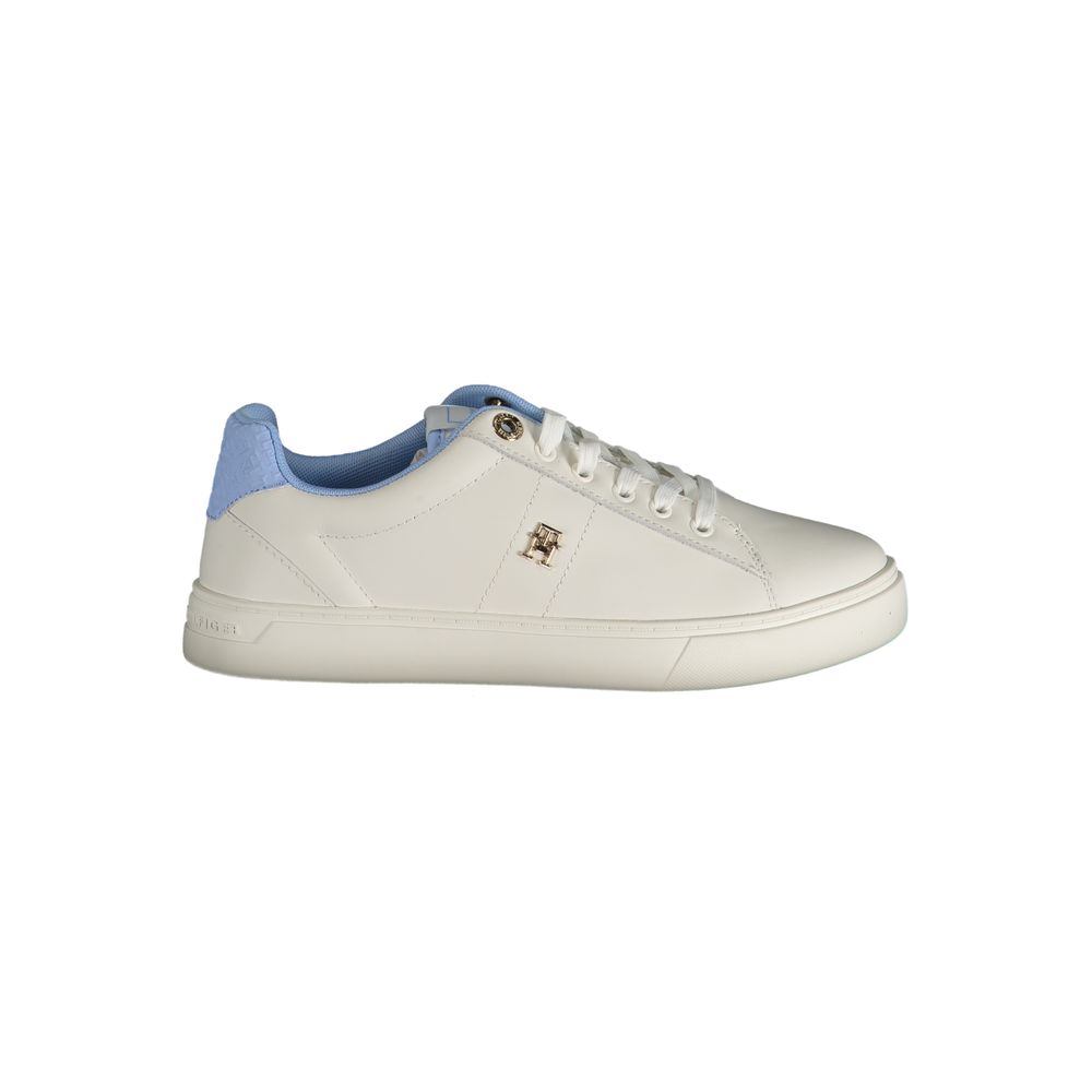 Hellblaue Damen-Sneaker aus Leder