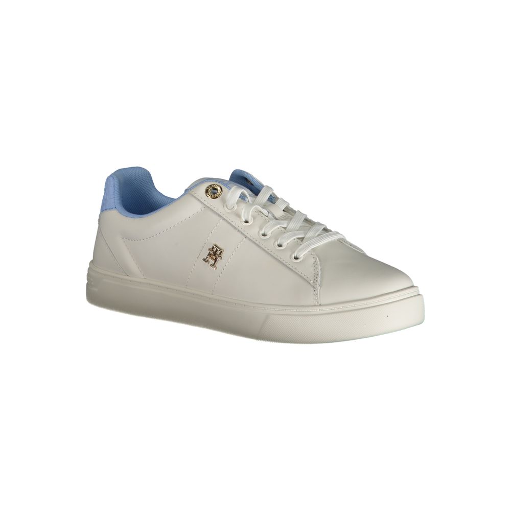 Hellblaue Damen-Sneaker aus Leder