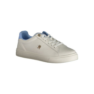 Hellblaue Damen-Sneaker aus Leder