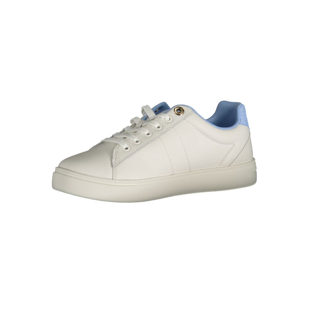 Hellblaue Damen-Sneaker aus Leder