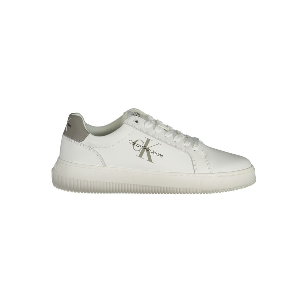 Weiße Leder Herren Sneaker