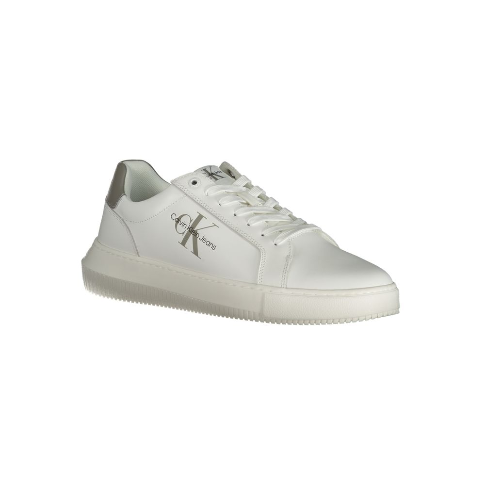 Weiße Leder Herren Sneaker