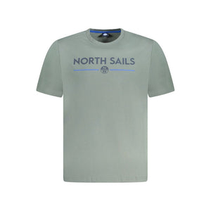 Grünes Herren-T-Shirt aus Baumwolle