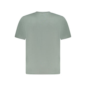 Green Cotton Men T-Shirt