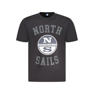 Black Cotton Men T-Shirt