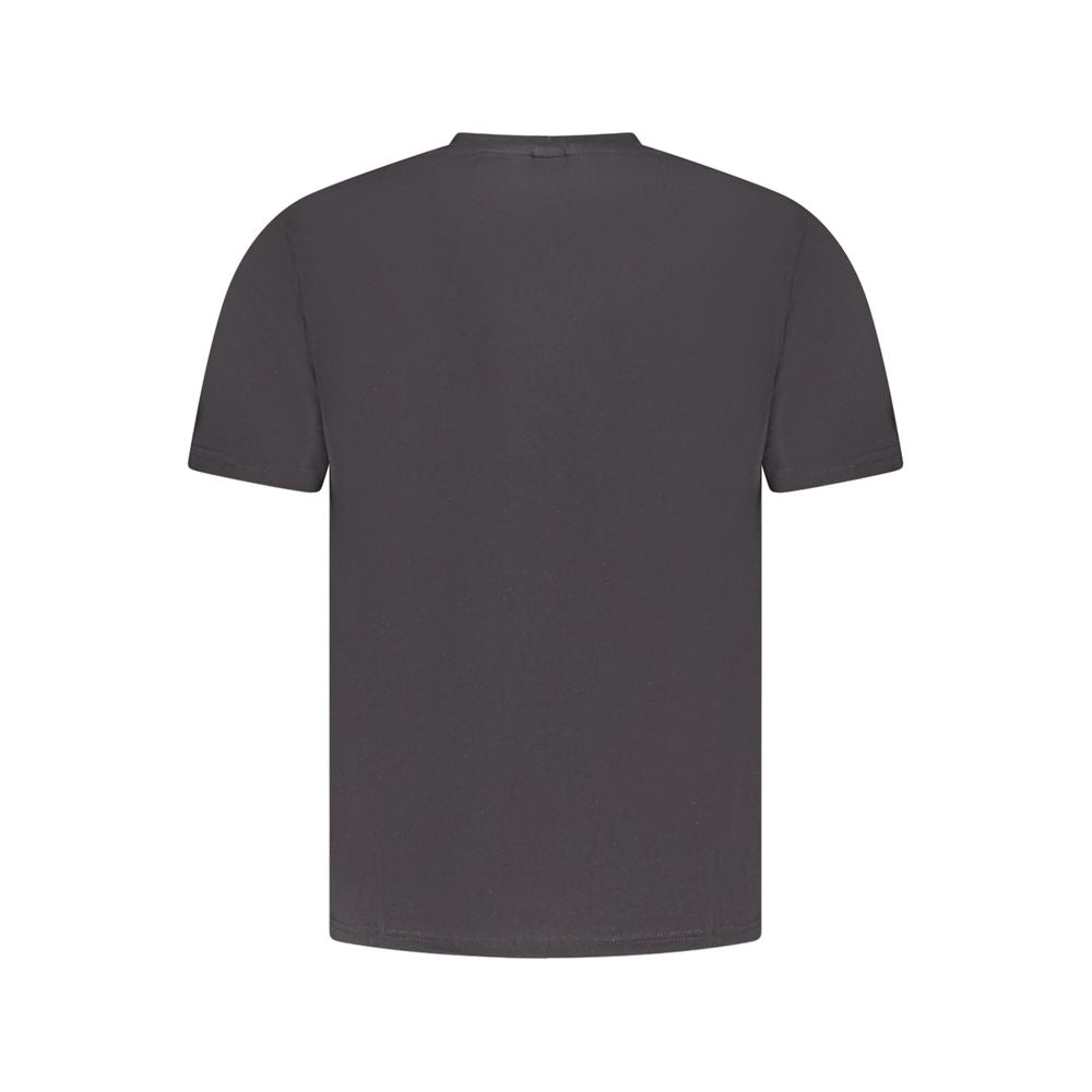 Schwarzes Herren-T-Shirt aus Baumwolle