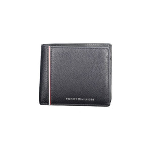 Blaue Herrenbrieftasche aus Leder