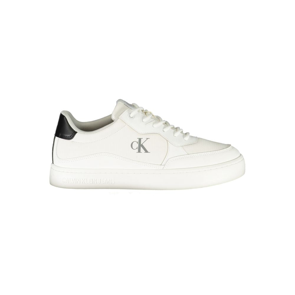 Weiße Polyester Herren Sneaker