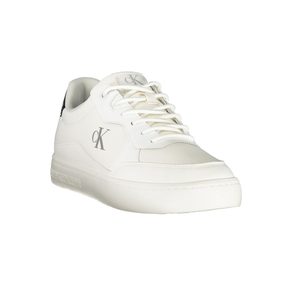 Weiße Polyester Herren Sneaker