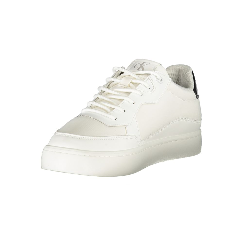 Weiße Polyester Herren Sneaker
