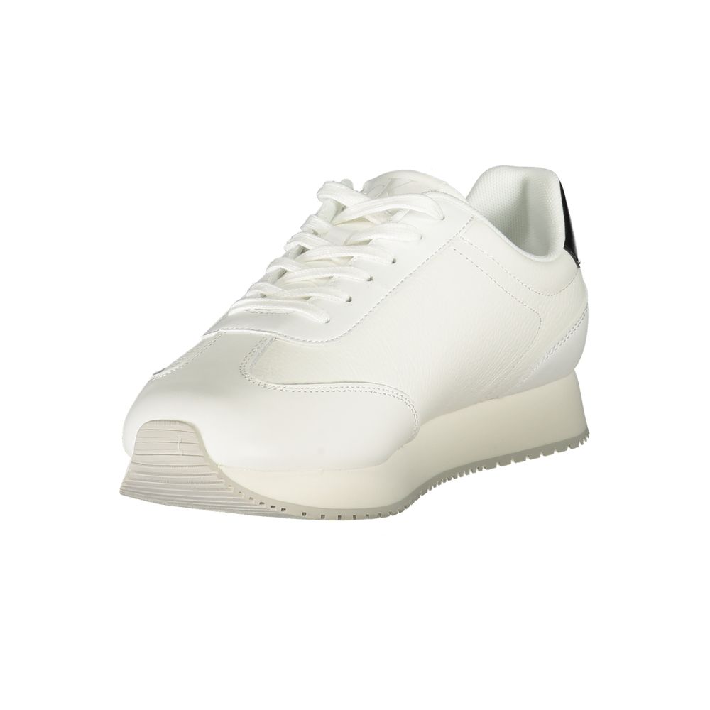 Weiße Leder Herren Sneaker