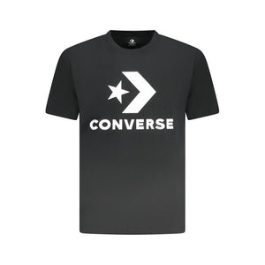 Schwarzes Herren-T-Shirt aus Baumwolle