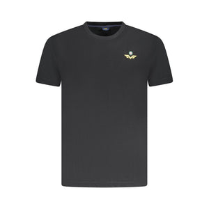 Black Cotton Men T-Shirt