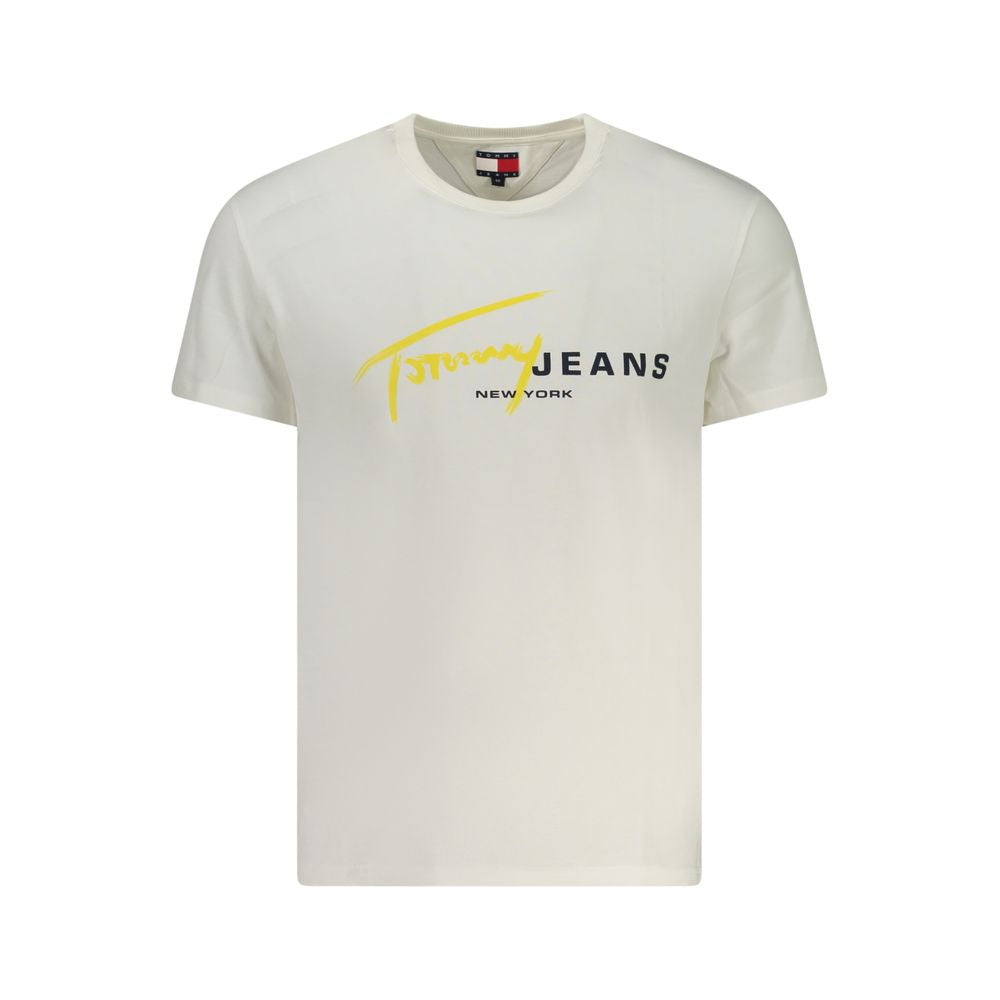 Weißes Herren-T-Shirt aus Baumwolle