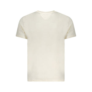 Beige Cotton Men T-Shirt