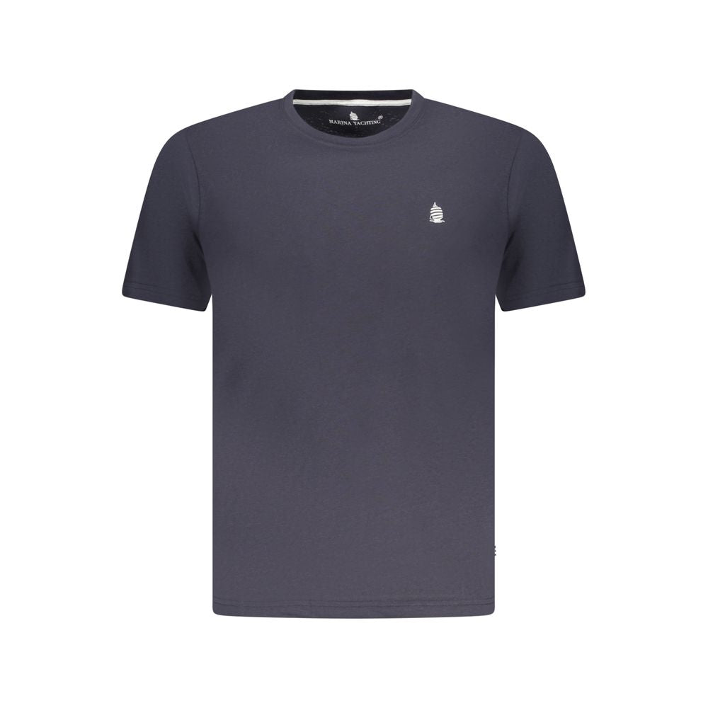 Blaues Herren-T-Shirt aus Baumwolle