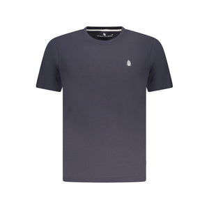 Blue Cotton Men T-Shirt