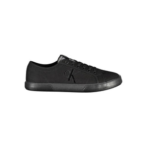 Schwarze Herren-Sneaker aus Baumwolle