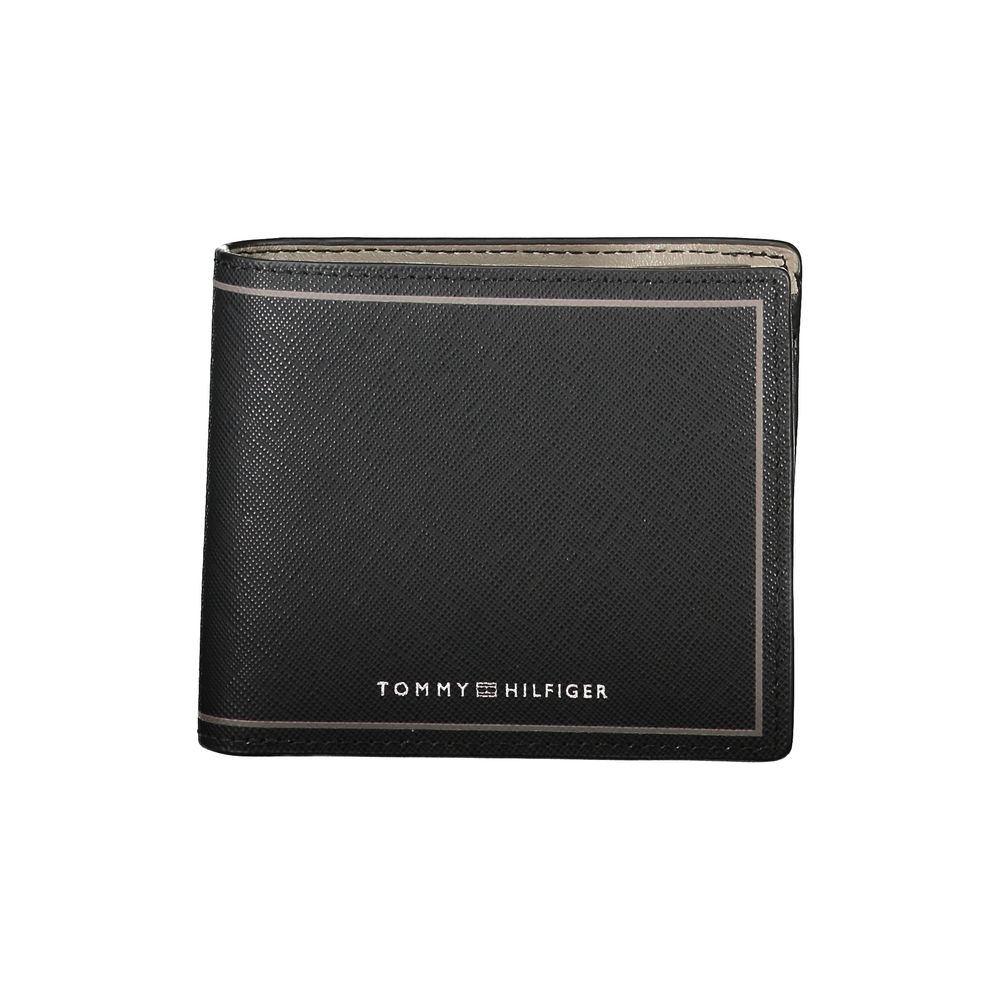Schwarze Lederbrieftasche