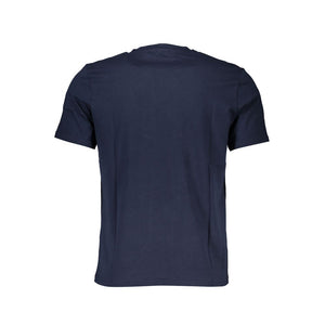 Blaues Baumwoll-T-Shirt