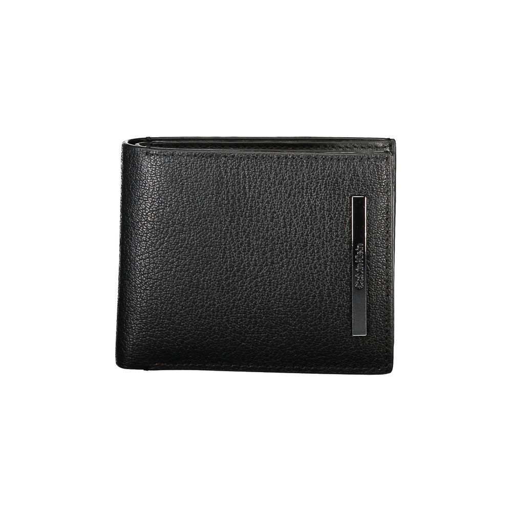 Schwarze Lederbrieftasche