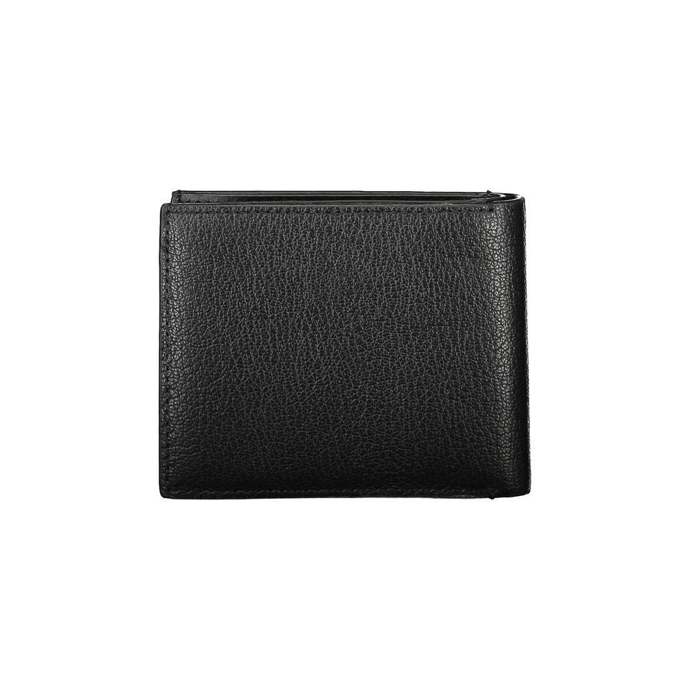 Schwarze Lederbrieftasche
