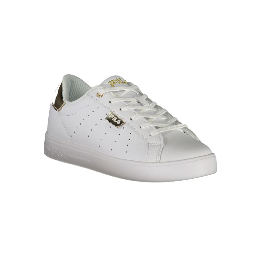 Luxuriöse Schnür-Sneaker mit goldenen Akzenten