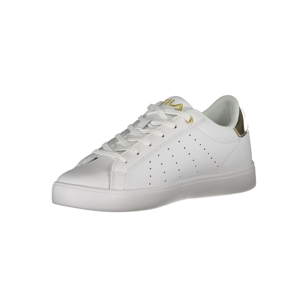 Luxuriöse Schnür-Sneaker mit goldenen Akzenten