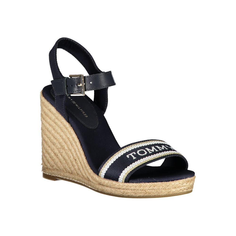 Blaue Polyester-Sandale