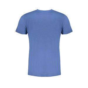 Blaues Baumwoll-T-Shirt