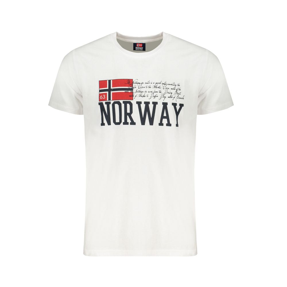 Weißes Baumwoll-T-Shirt