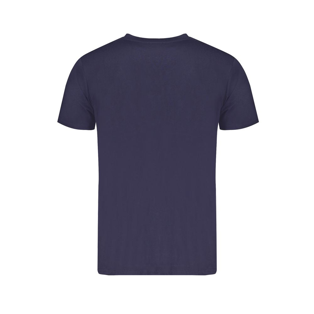 Blaues Baumwoll-T-Shirt