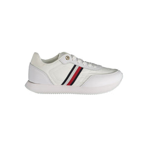 Weißer Polyester-Sneaker