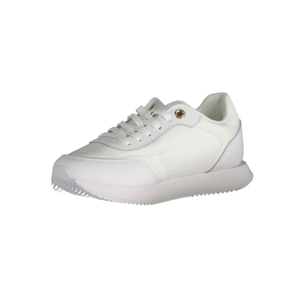 Weißer Polyester-Sneaker