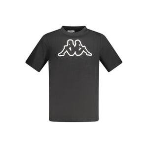 Schwarzes Herren-T-Shirt aus Baumwolle