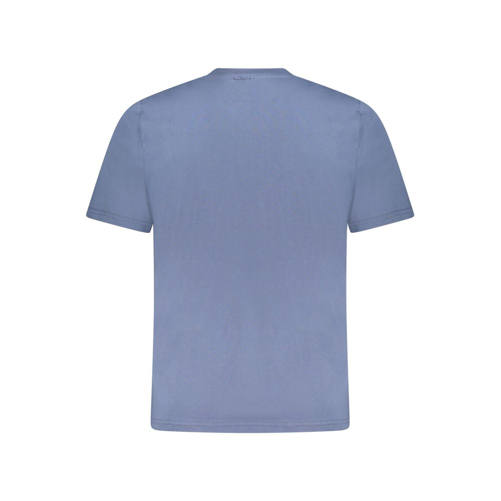Blaues Herren-T-Shirt aus Baumwolle