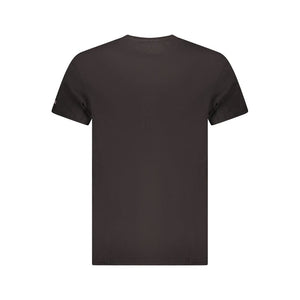 Schwarzes Herren-T-Shirt aus Baumwolle