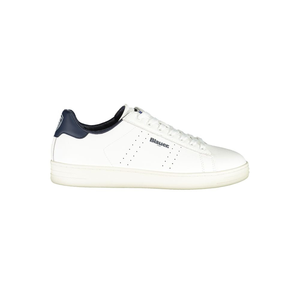 Weiße Leder Herren Sneaker